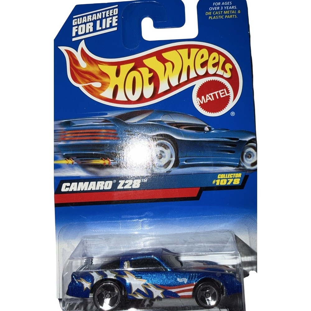 Hot Wheels Camaro Z28 Blue Stars Stripes 1999 First Editions Collector 1078 NEW